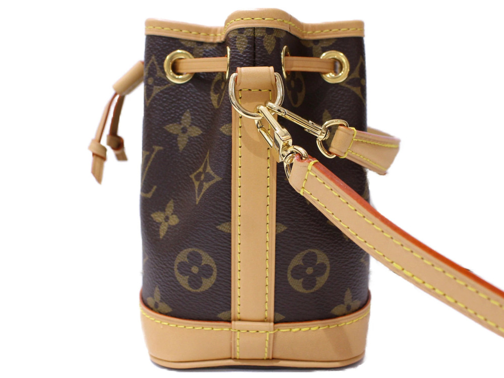 Louis Vuitton Compact Noe Shoulder Handbag Monogram Bag Brown